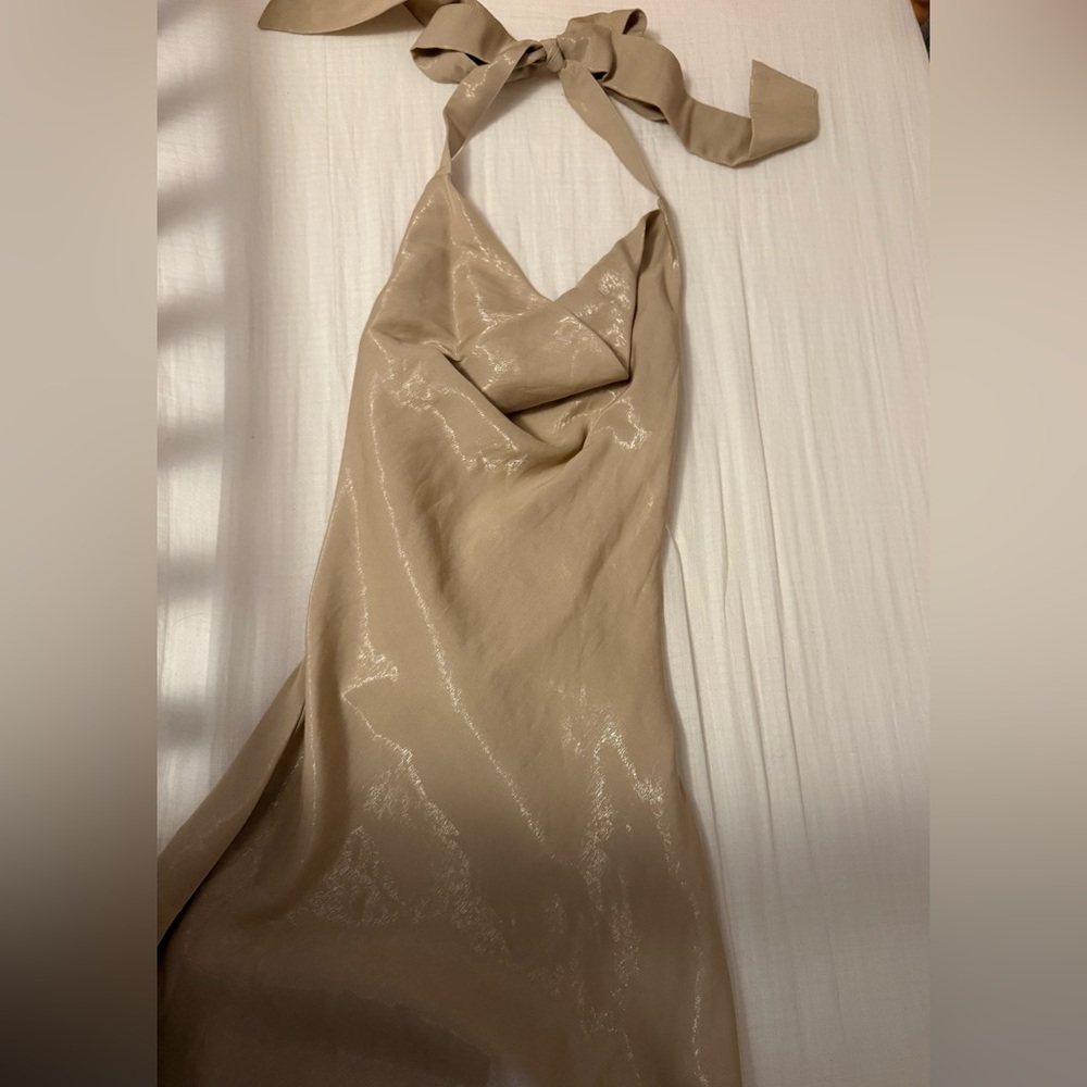 Zara Beige Mini Dress